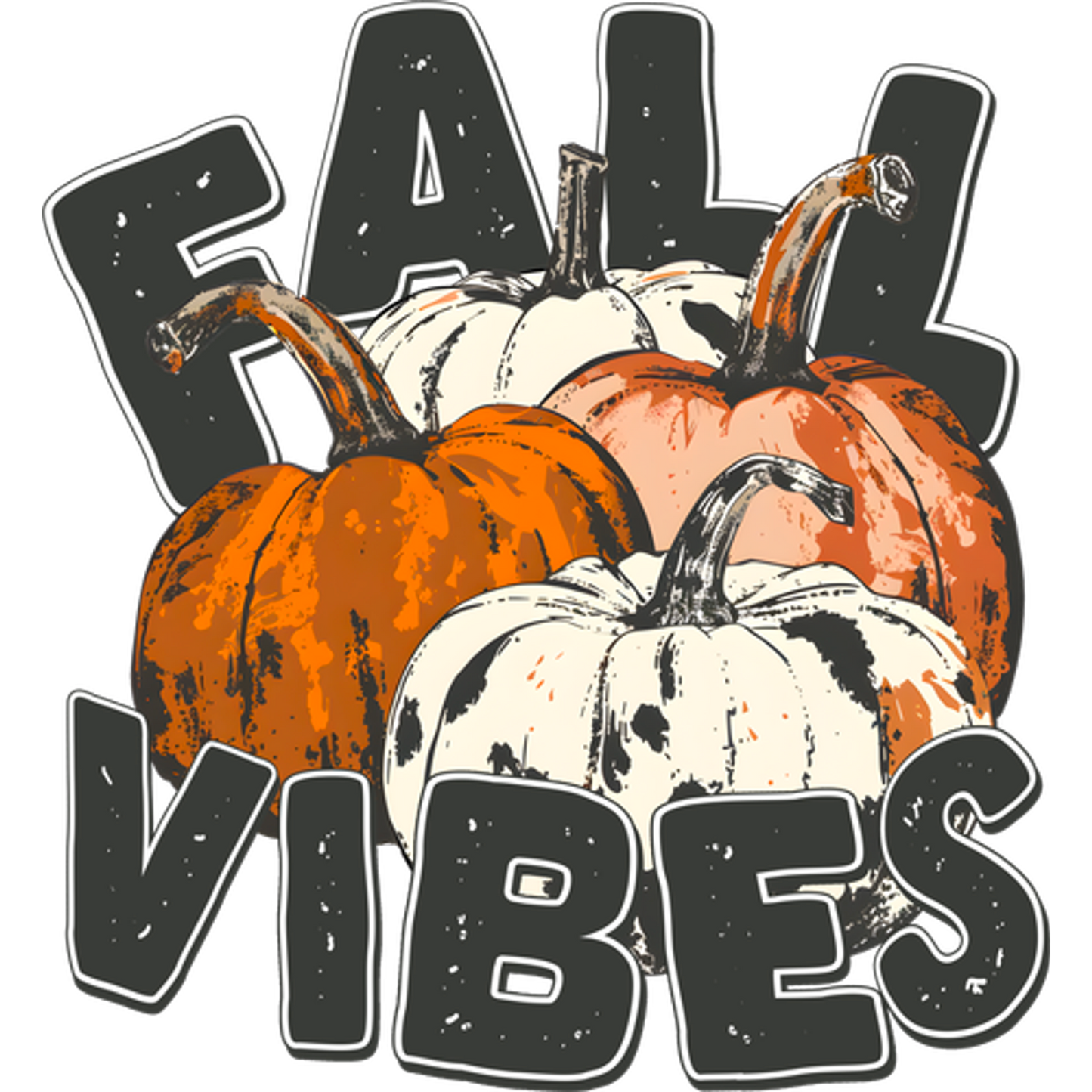 Fall Vibes Pumpkin Seasonal Home Decor Sign