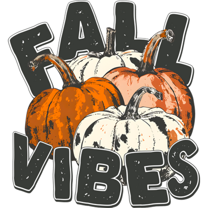 Fall Vibes Pumpkin Seasonal Home Decor Sign