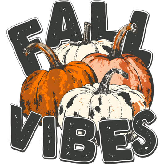 Fall Vibes Pumpkin Seasonal Home Decor Sign