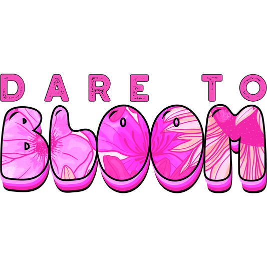 Dare to Bloom Floral Graphic Design product