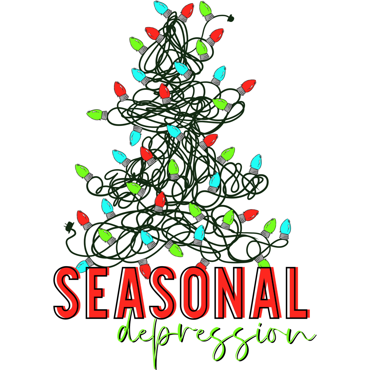 Seasonal Depression Christmas Tree Design