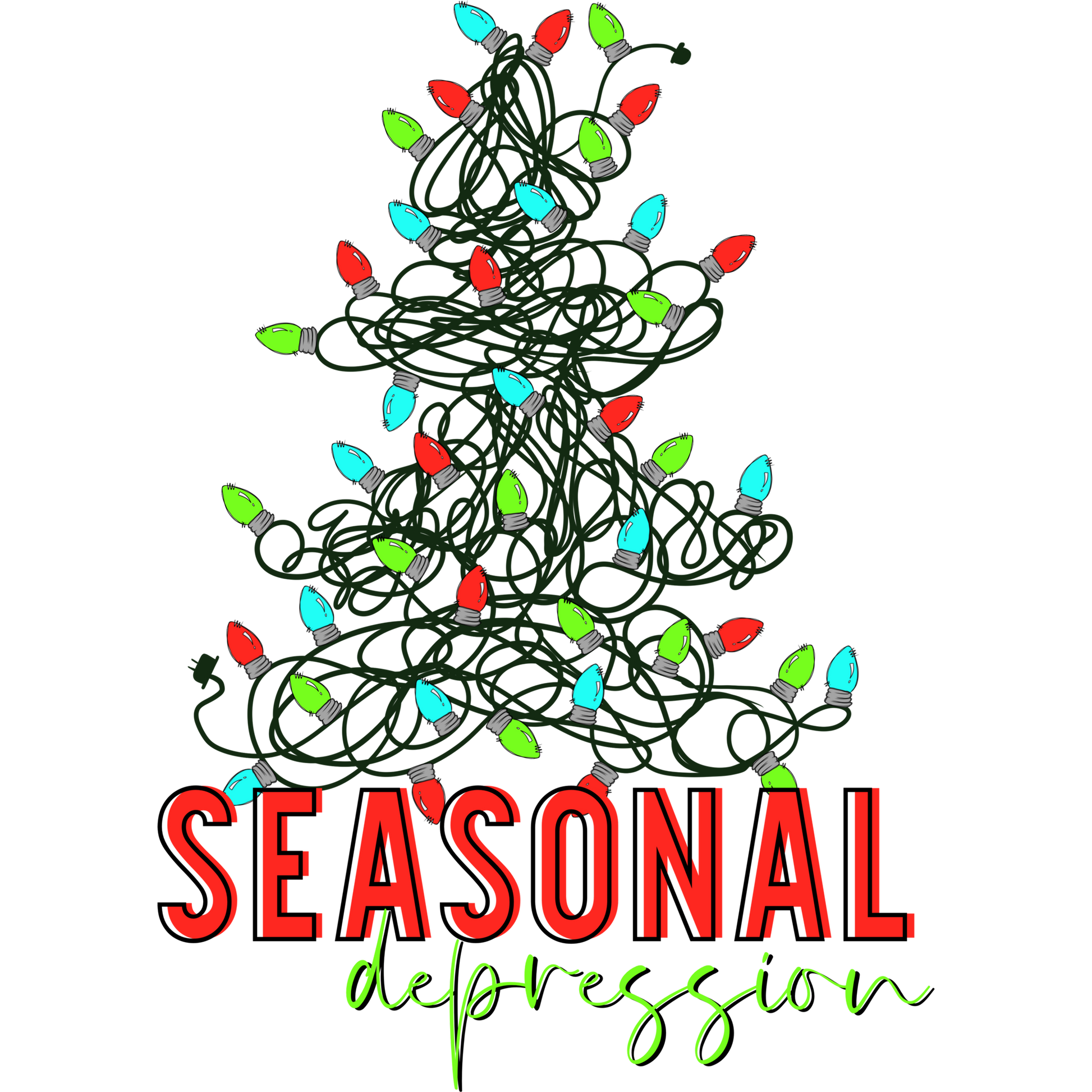 Seasonal Depression Christmas Tree Design