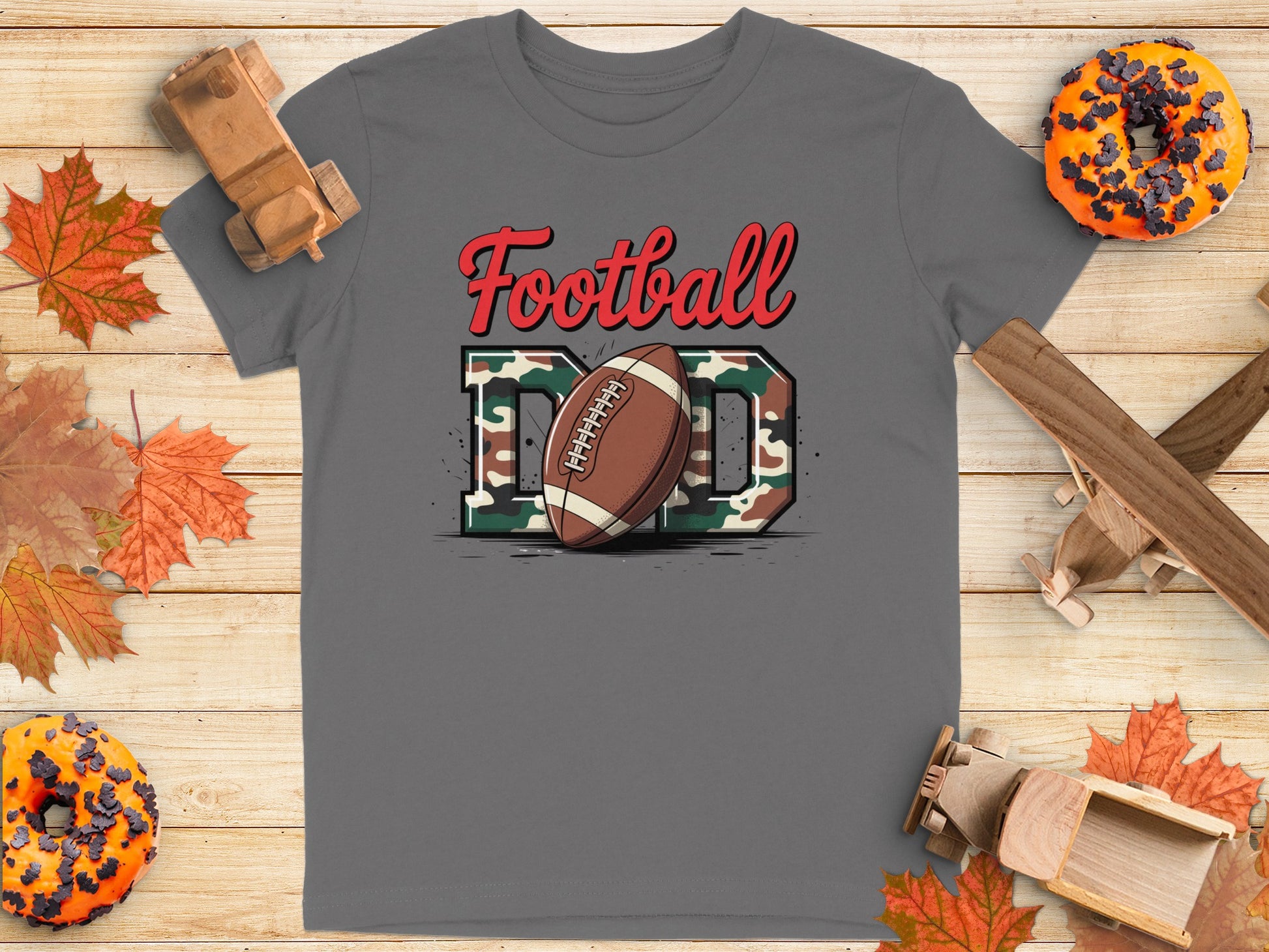 Football Dad Camo Print T-Shirt product