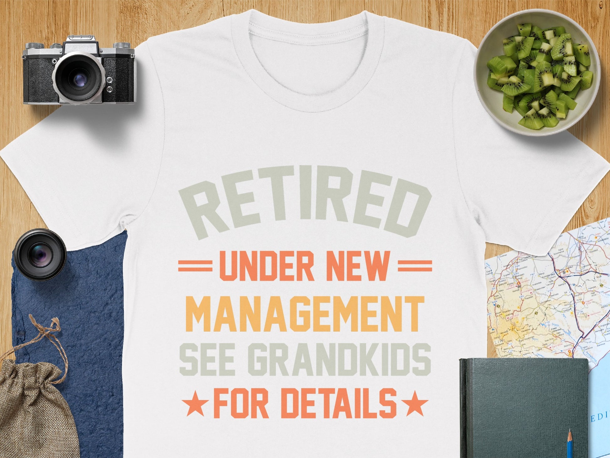 Retired Under New Management See Grandkids for Details Shirt