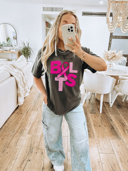 Stylish Graphic Tee with Bold Pink Print