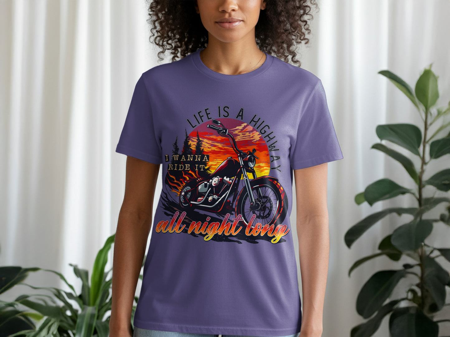 Life Is A Highway All Night Long Graphic Tee