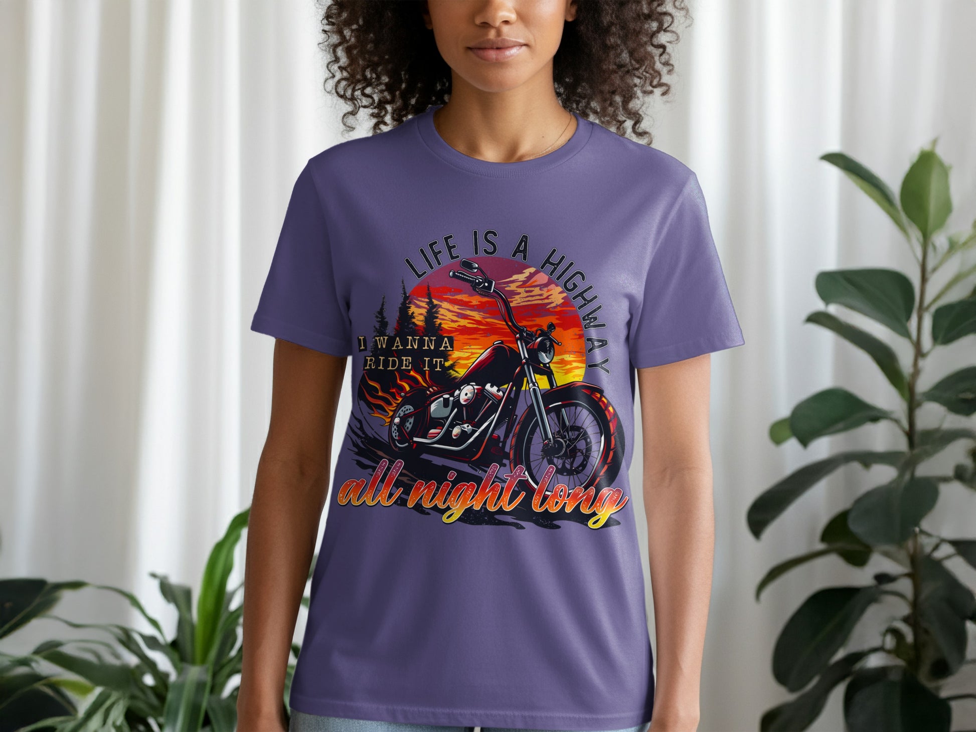 Life Is A Highway All Night Long Graphic Tee