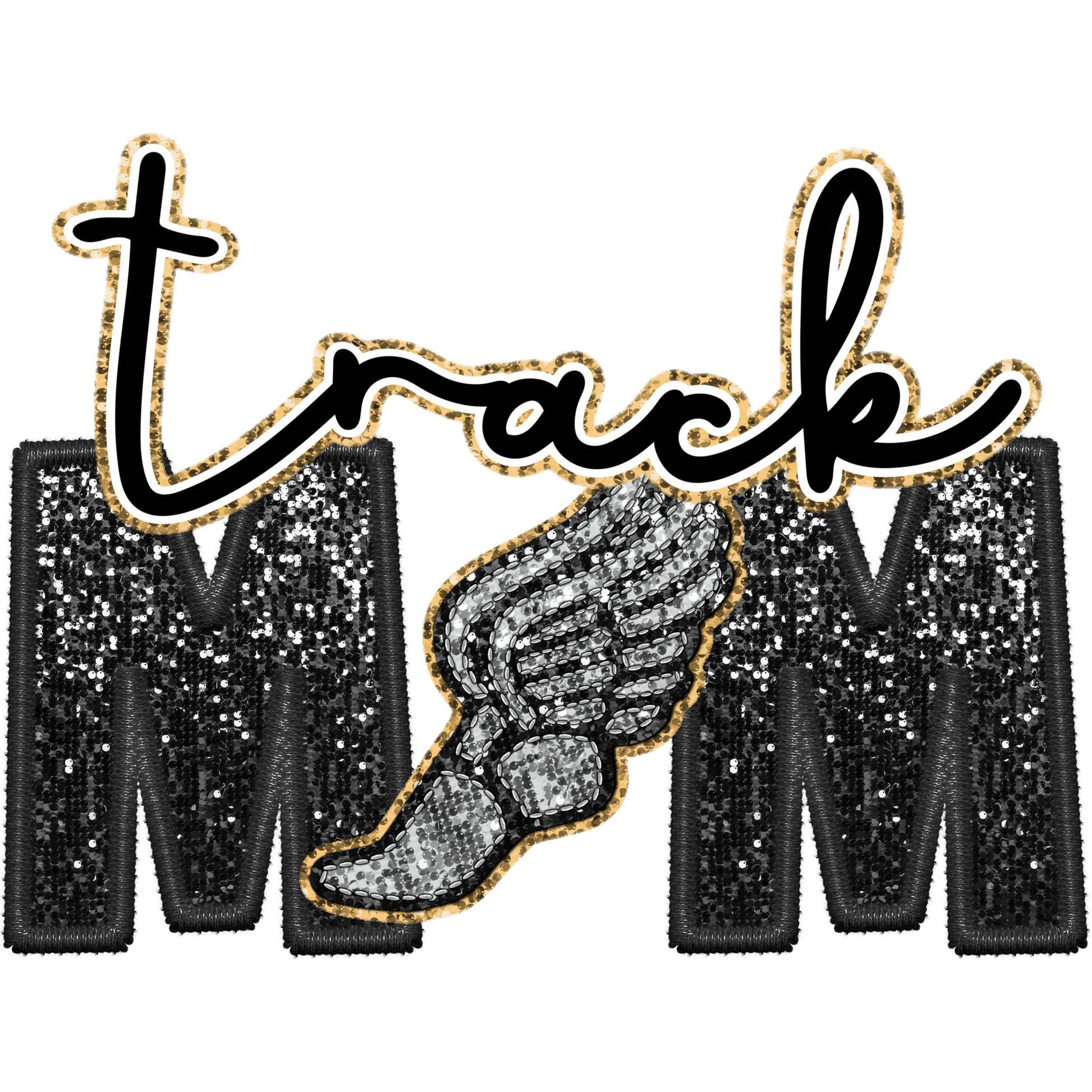 Sparkling MM Track Patch with Wing Design Product