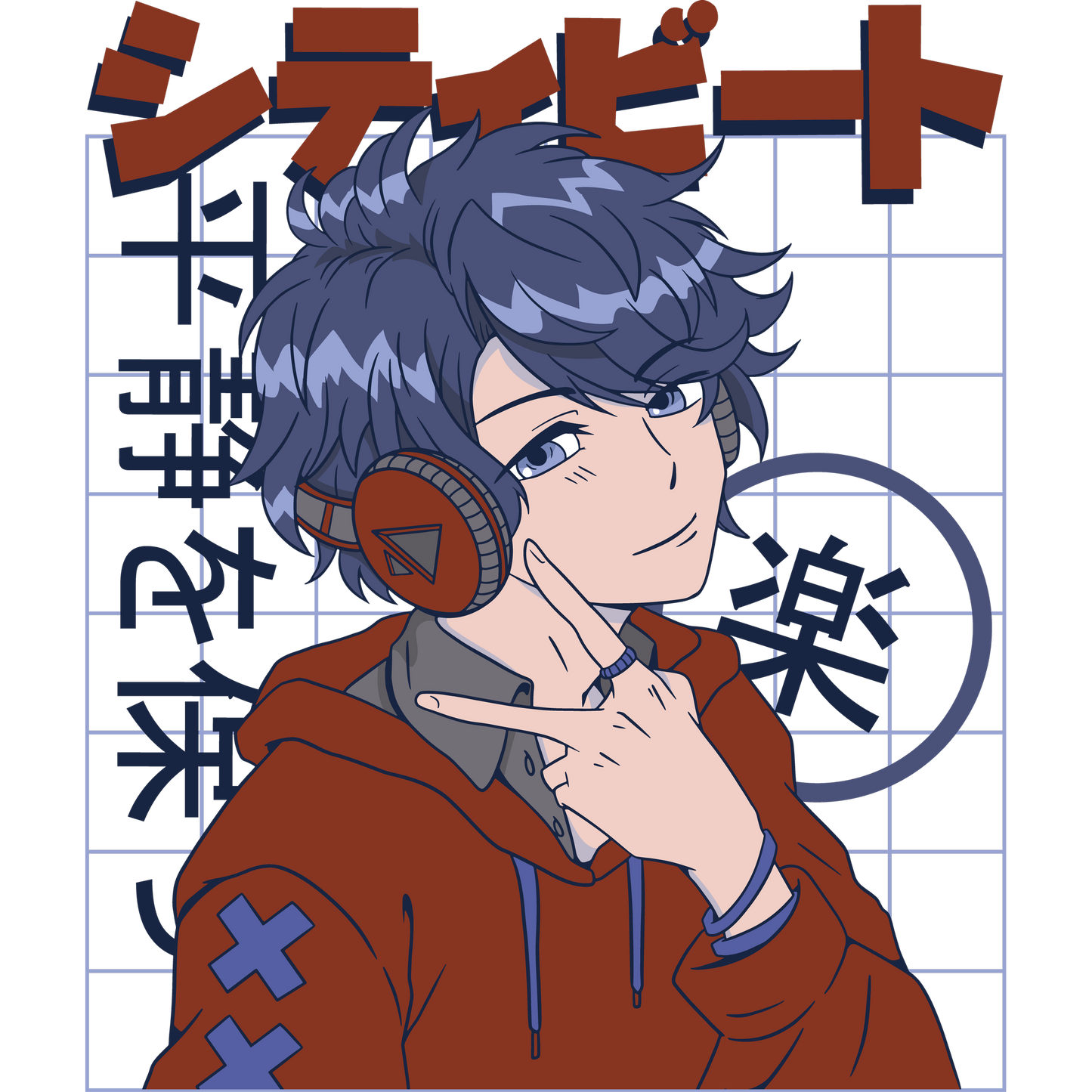 Anime Style Headphones Graphic Hoodie product