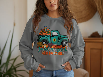 Just a Girl Who Loves Fall Sweatshirt
