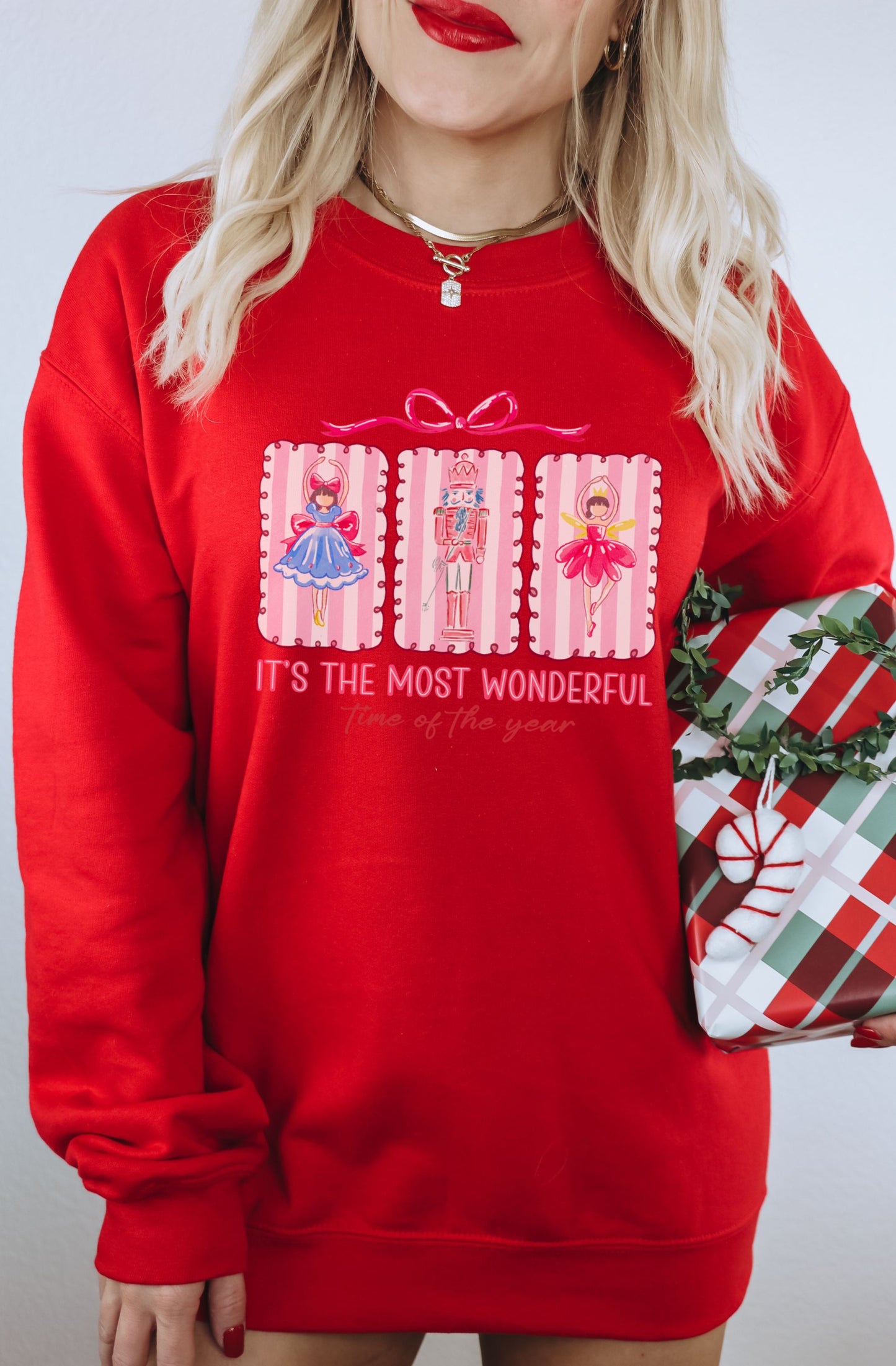 Festive Nutcracker Sweatshirt Says Most Wonderful Time