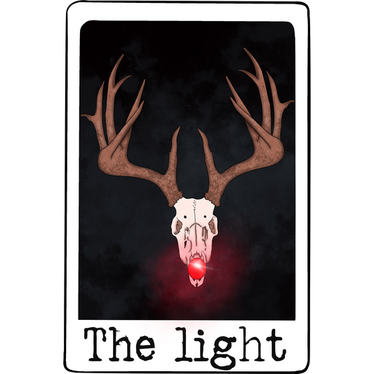 The Light Deer Skull with Antlers Wall Art Decor