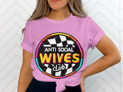 Anti Social Wives Club Graphic Tee Shirt