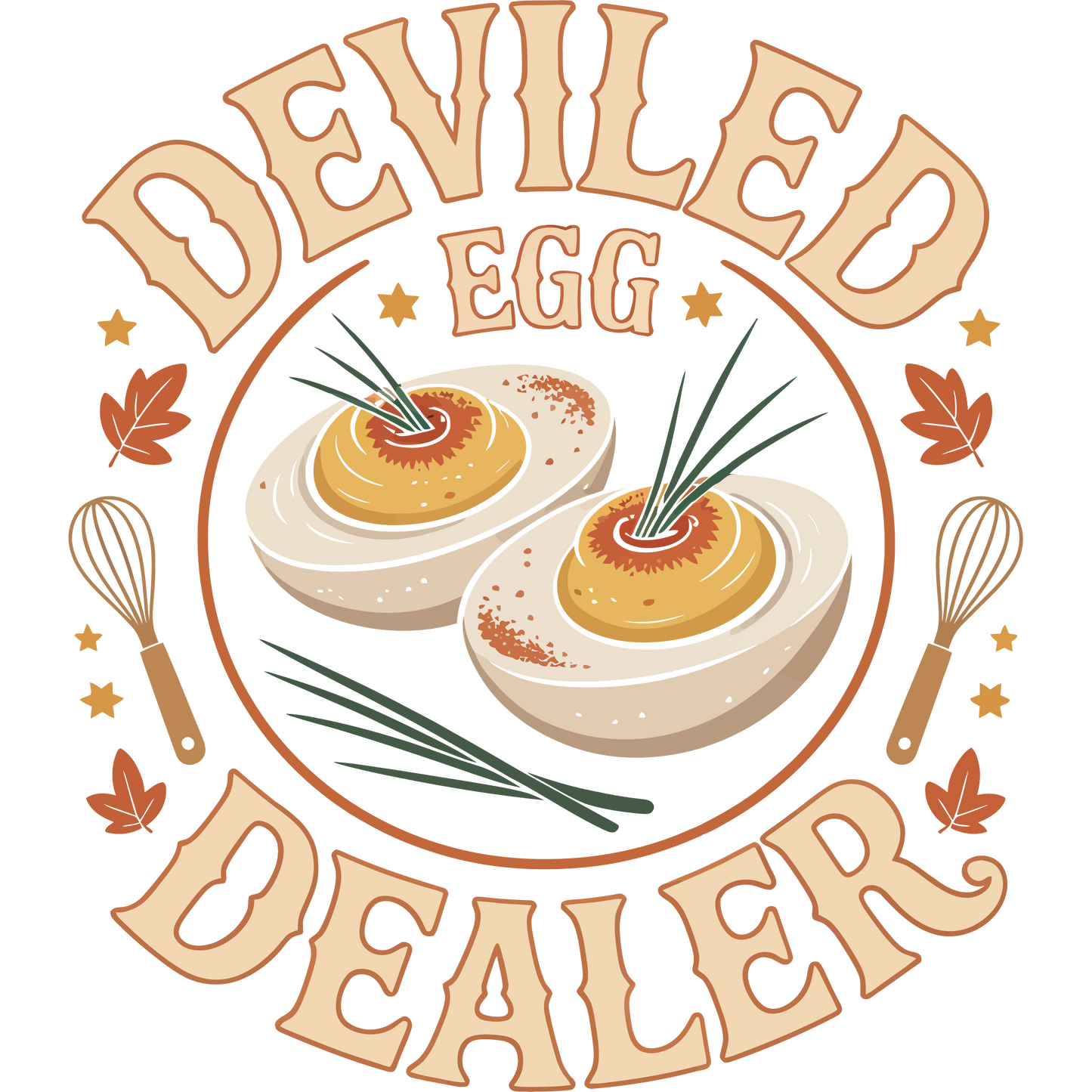 Deviled Egg Dealer Chef Humor Graphic Artwork product