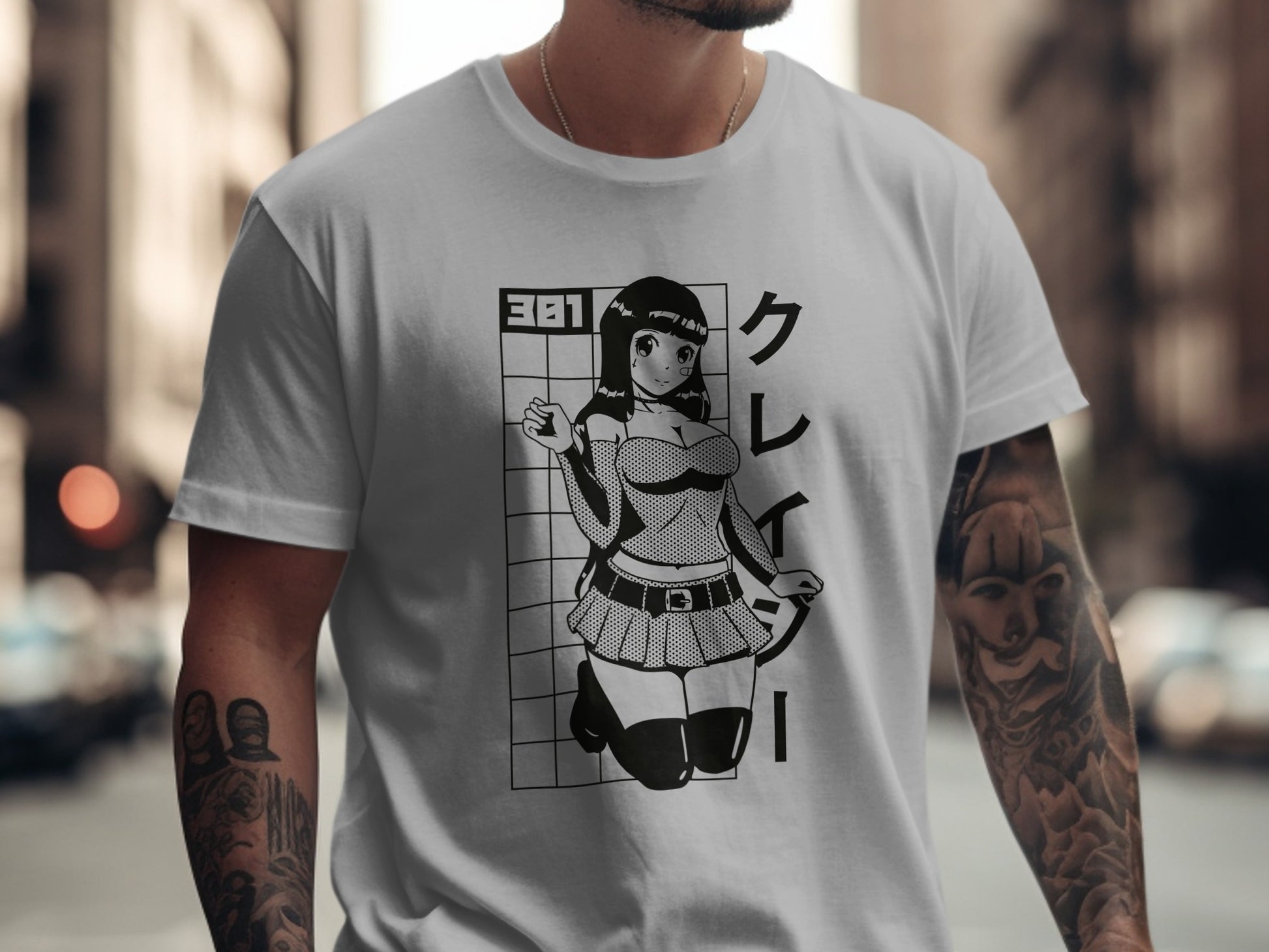 Cool Graphic Tee Featuring Anime Character Shirt