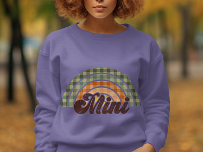 Mini Rainbow Plaid Graphic Sweatshirt product