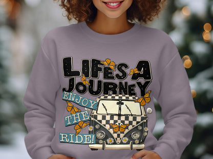 Retro Camper Sweatshirt for Adventure Seekers