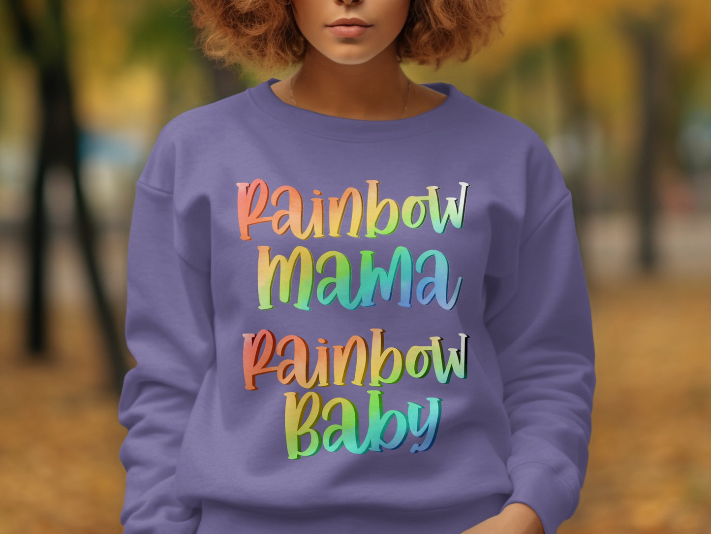 Rainbow Mama Rainbow Baby Colorful Sweatshirt Product