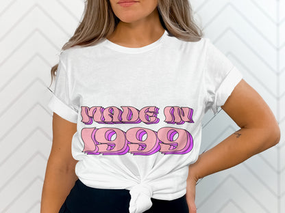 Made in 1999 Retro Graphic Tee Shirt
