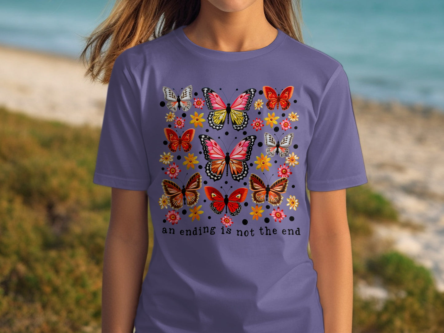 An Ending Is Not The End Butterfly T-Shirt