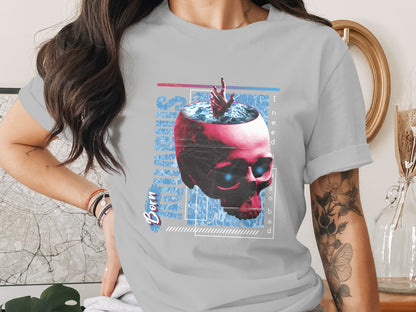 Unique Skull Design with Colorful Artistic Details