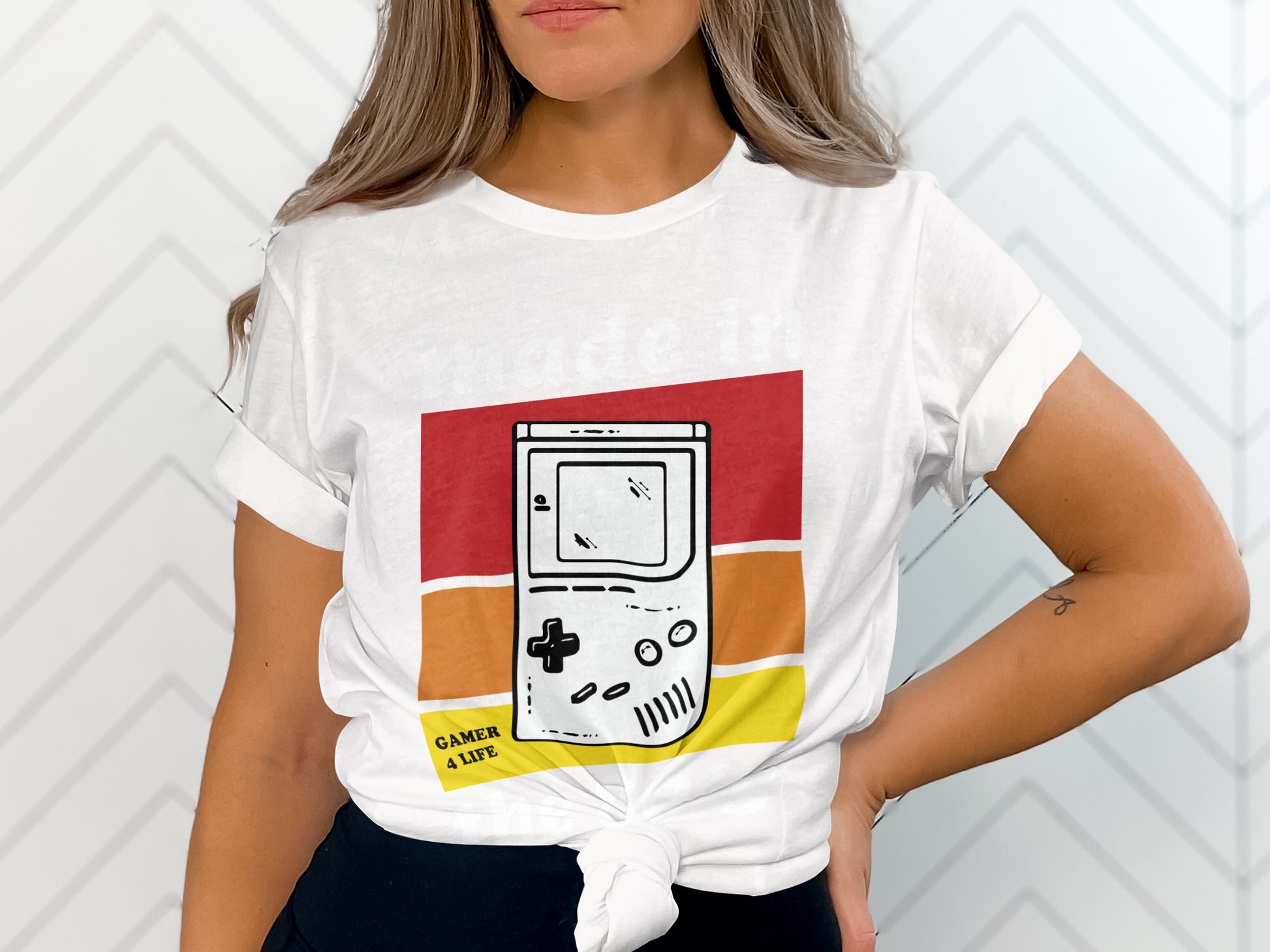 Retro Portable Console Gamer 4 Life T-Shirt