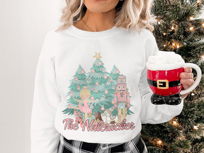 Festive Nutcracker Ballerina Christmas Sweatshirt Product