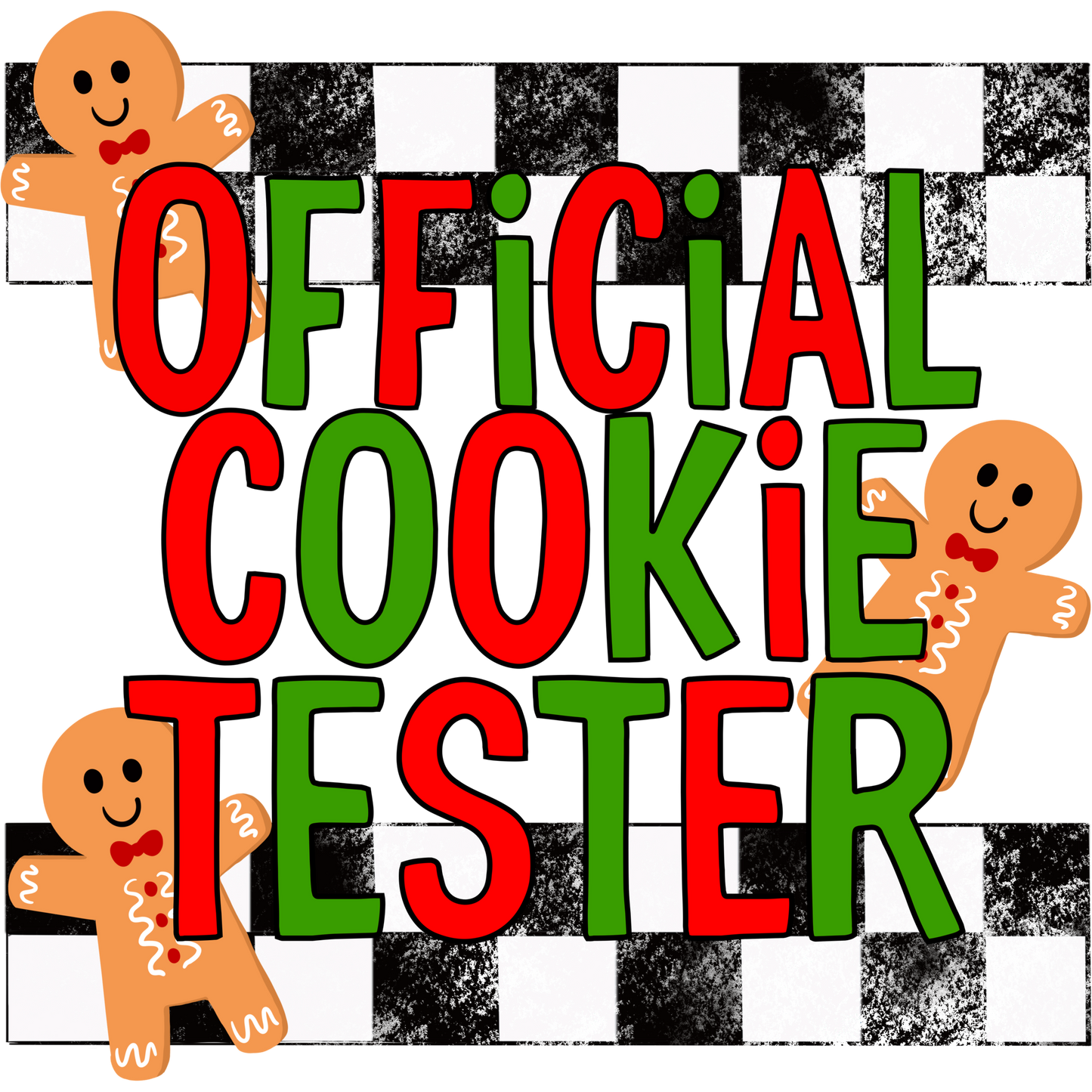 Official Cookie Tester Holiday Graphic Decor