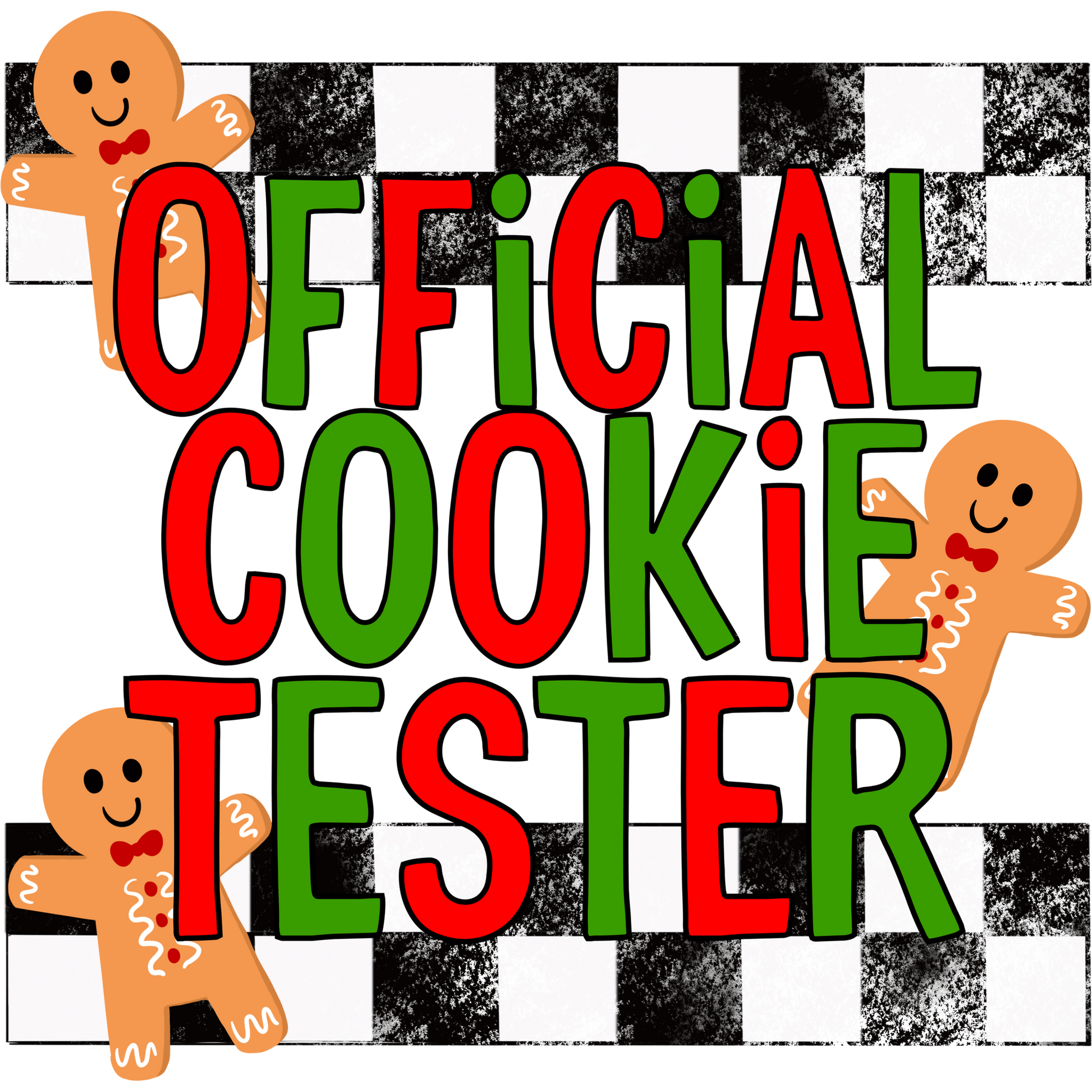 Official Cookie Tester Holiday Graphic Decor
