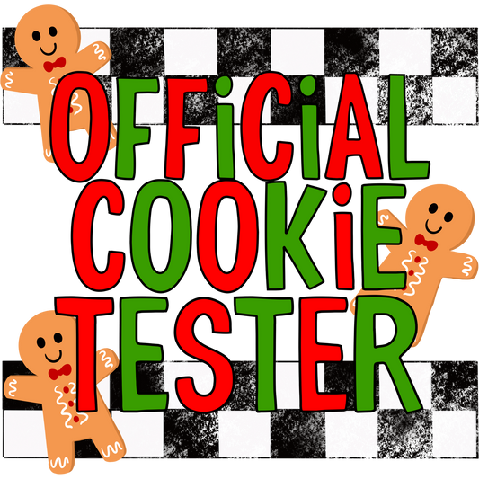 Official Cookie Tester Holiday Graphic Decor