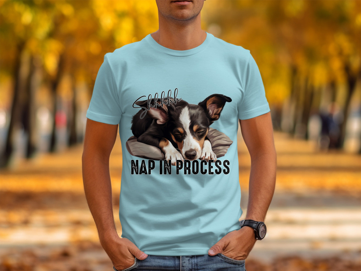 Shhhhh Nap In Process Graphic Print Shirt