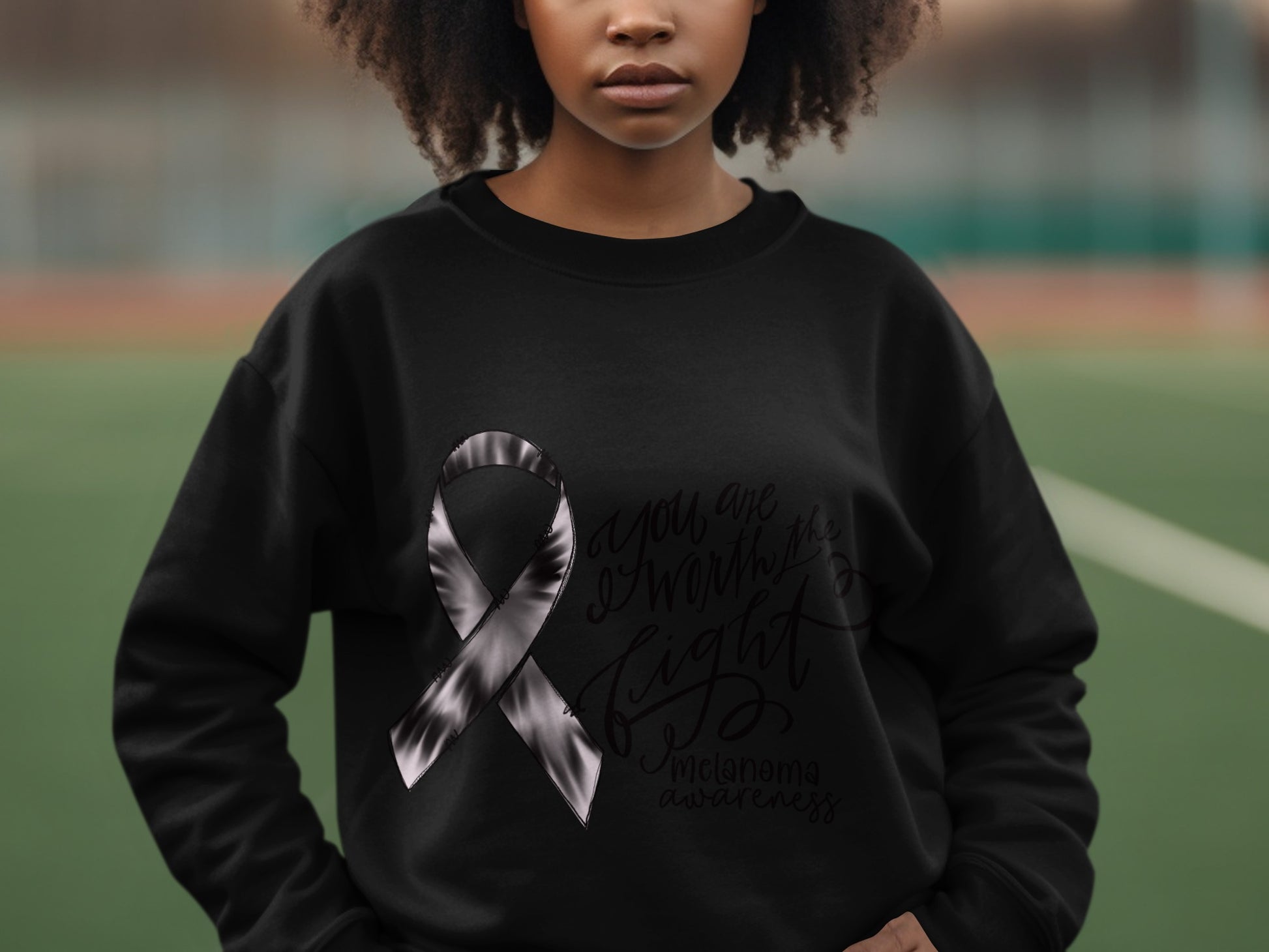 You Are My Light Melanoma Awareness Sweatshirt