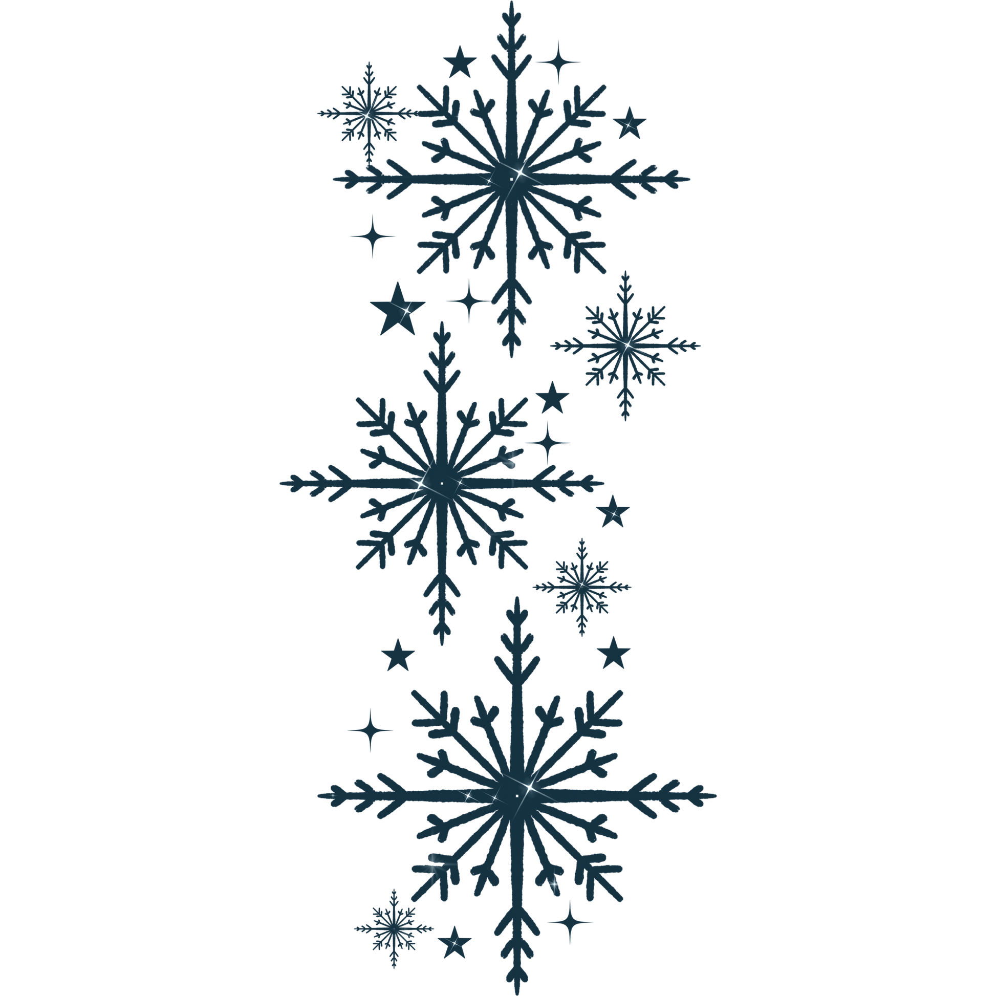 Snowflake Pattern Design Winter Themed Product