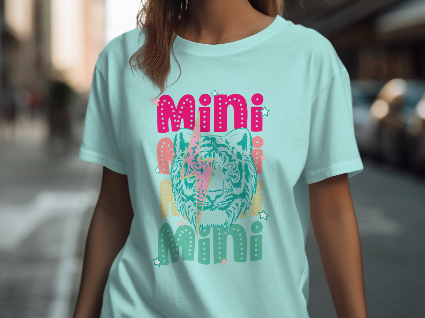 Mini Tiger Cute Colorful Graphic T-Shirt Product
