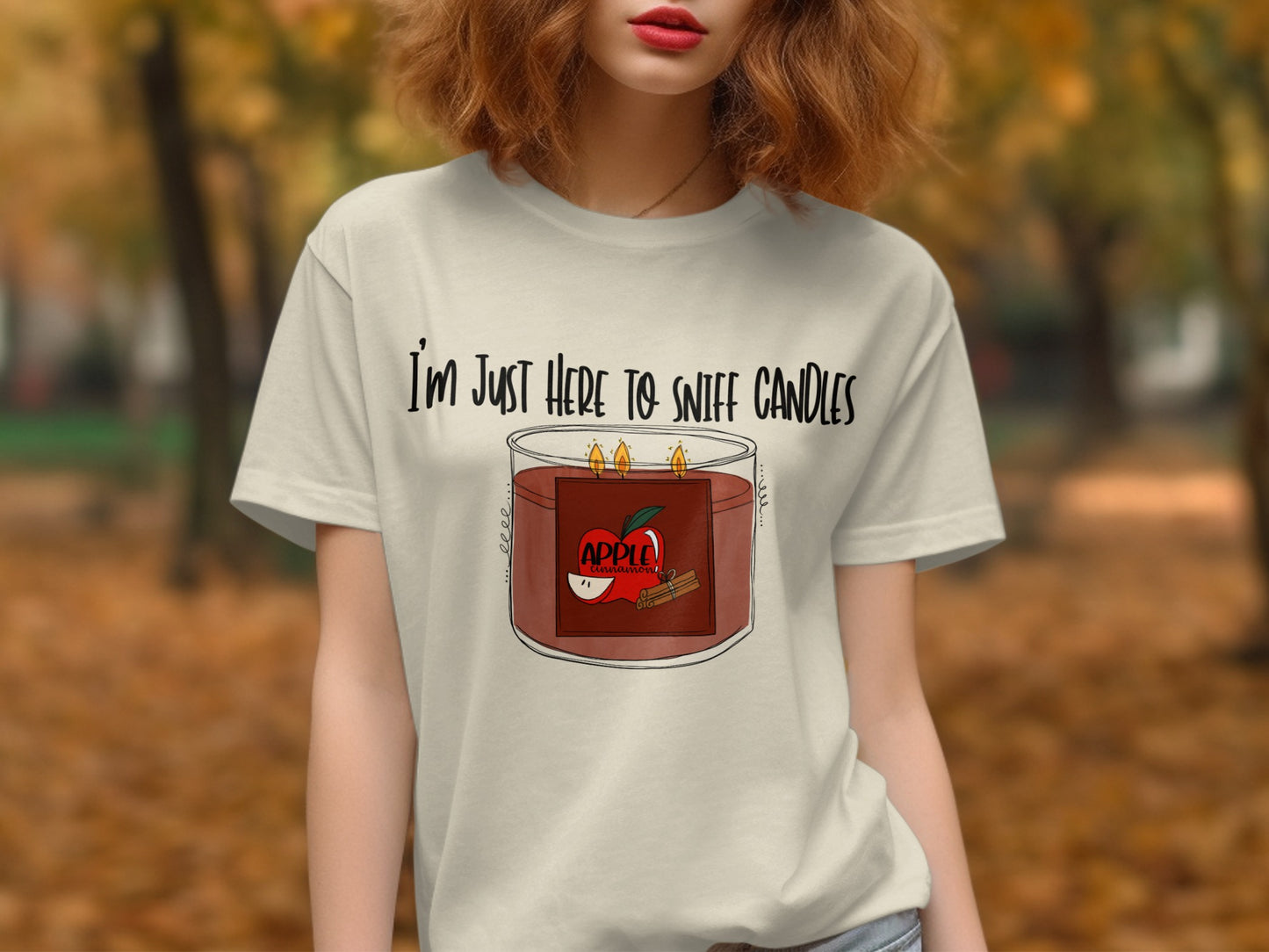 I'm Just Here to Sniff Candles Graphic Tee