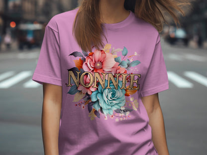 Nonnie Floral Print Graphic Casual T-Shirt Product