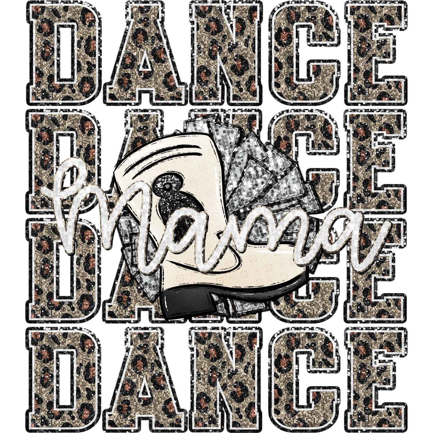 Dance Mama Graphic Boots Illustration