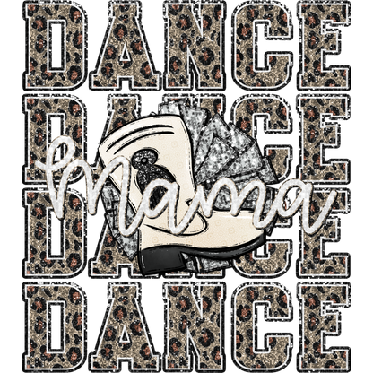 Dance Mama Graphic Boots Illustration