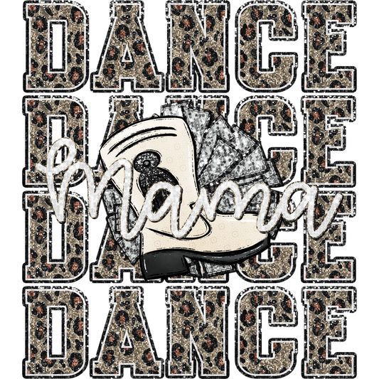 Dance Mama Graphic Boots Illustration