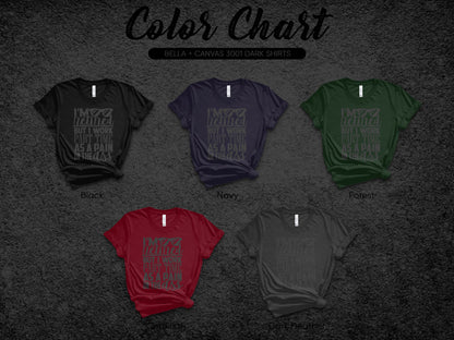 More Hatred But I Work Hard Bella Canvas 3001 Shirt