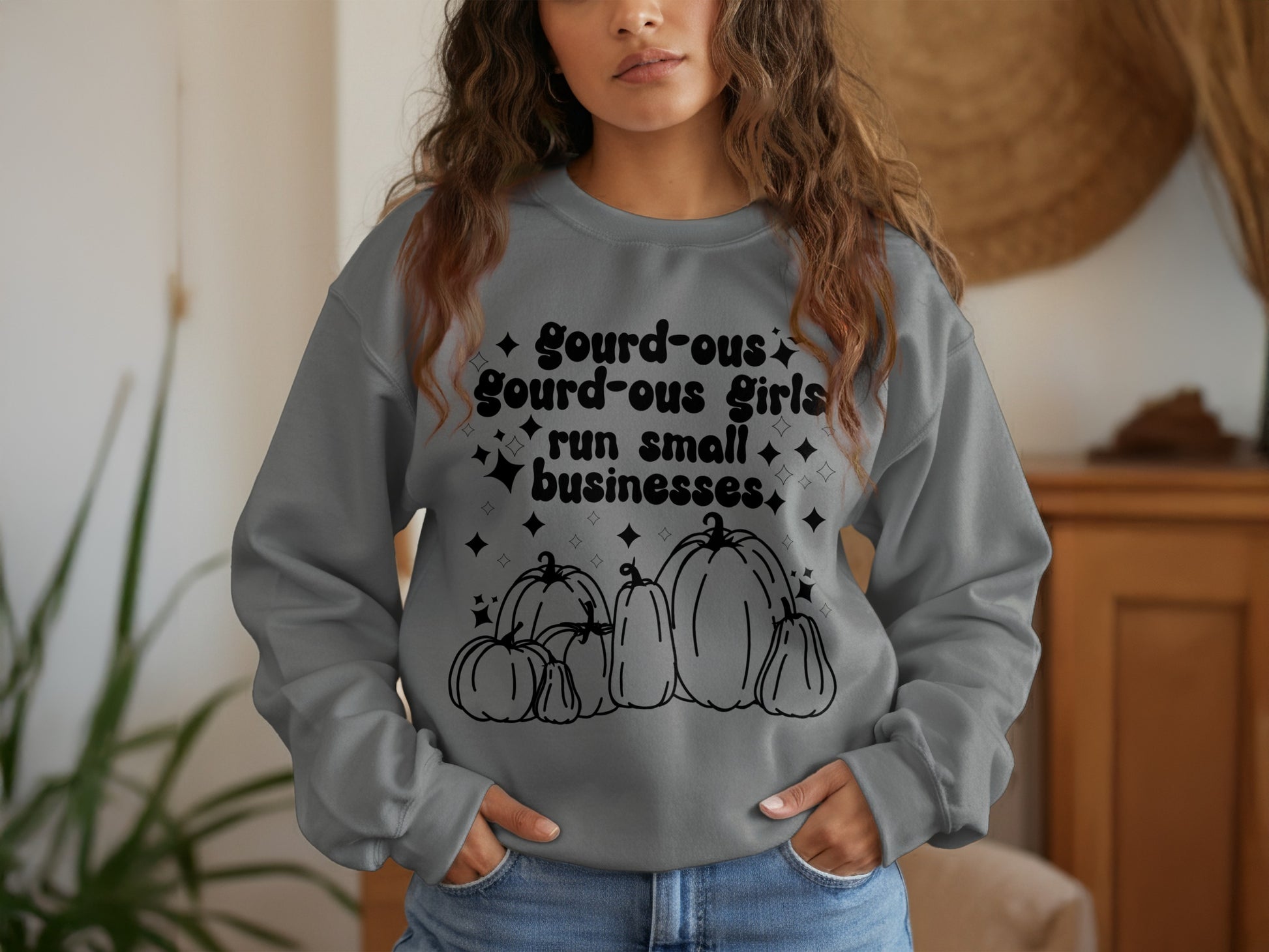 Gourd-ous Girls Run Small Businesses Sweatshirt product