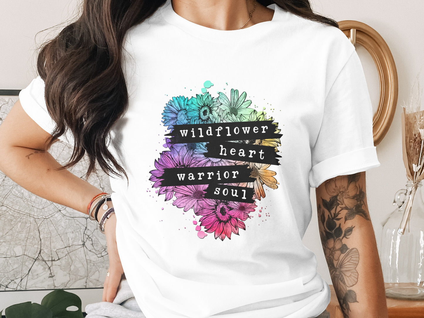 Wildflower Heart Warrior Soul Graphic Tee