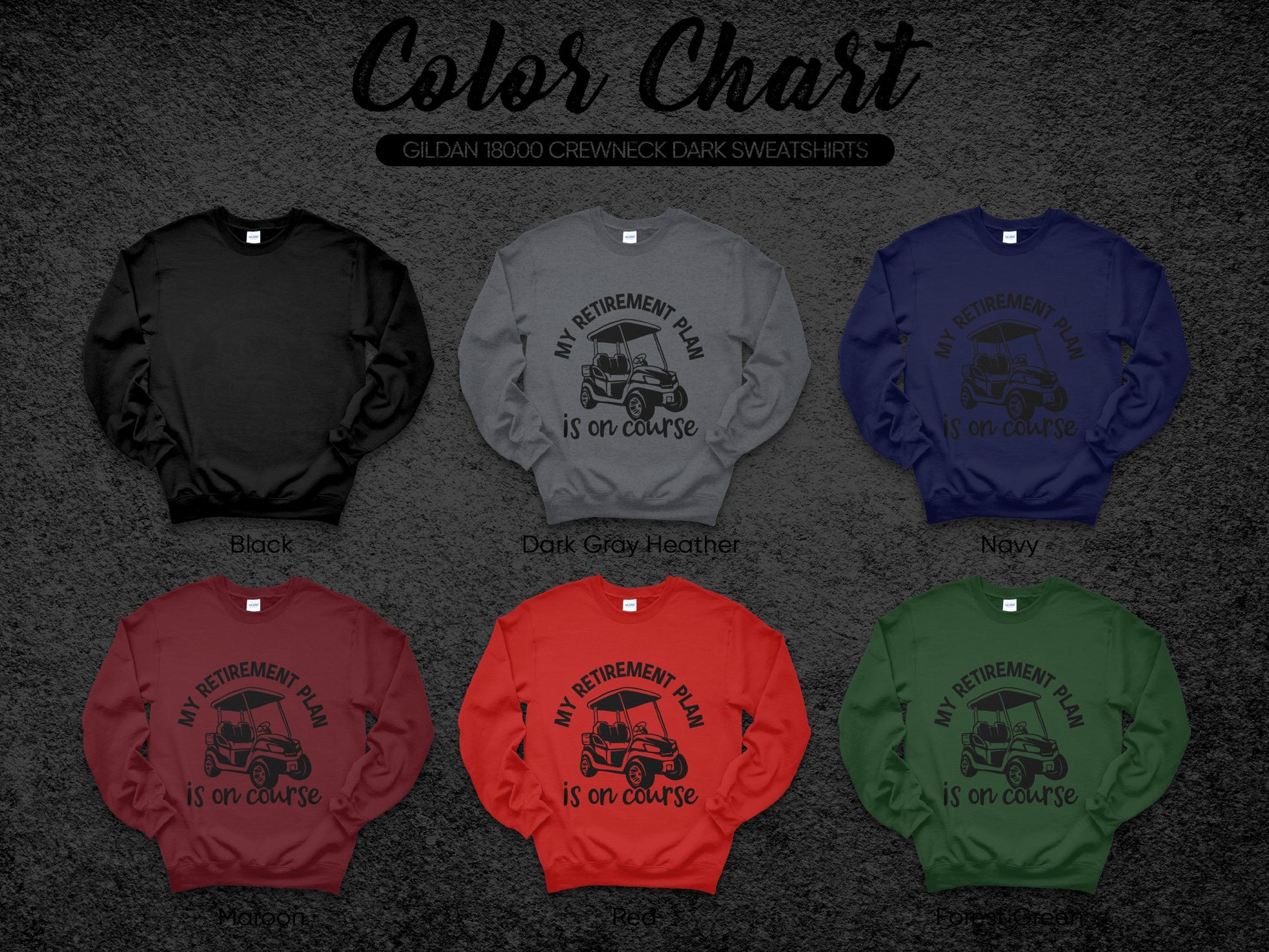 My Retirement Plan Is On Course Crewneck Sweatshirt