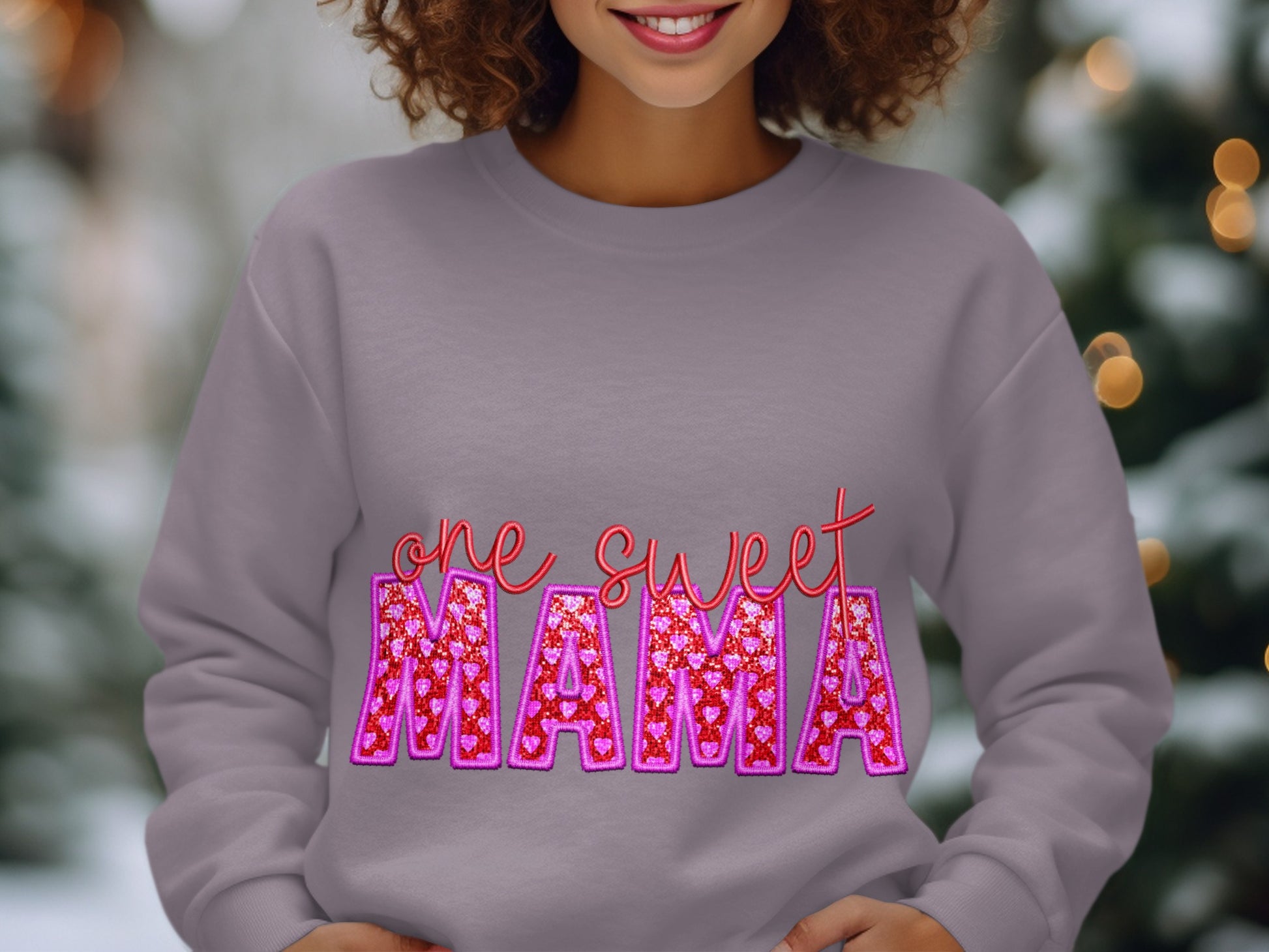 One Sweet Mama Festive Holiday Sweatshirt