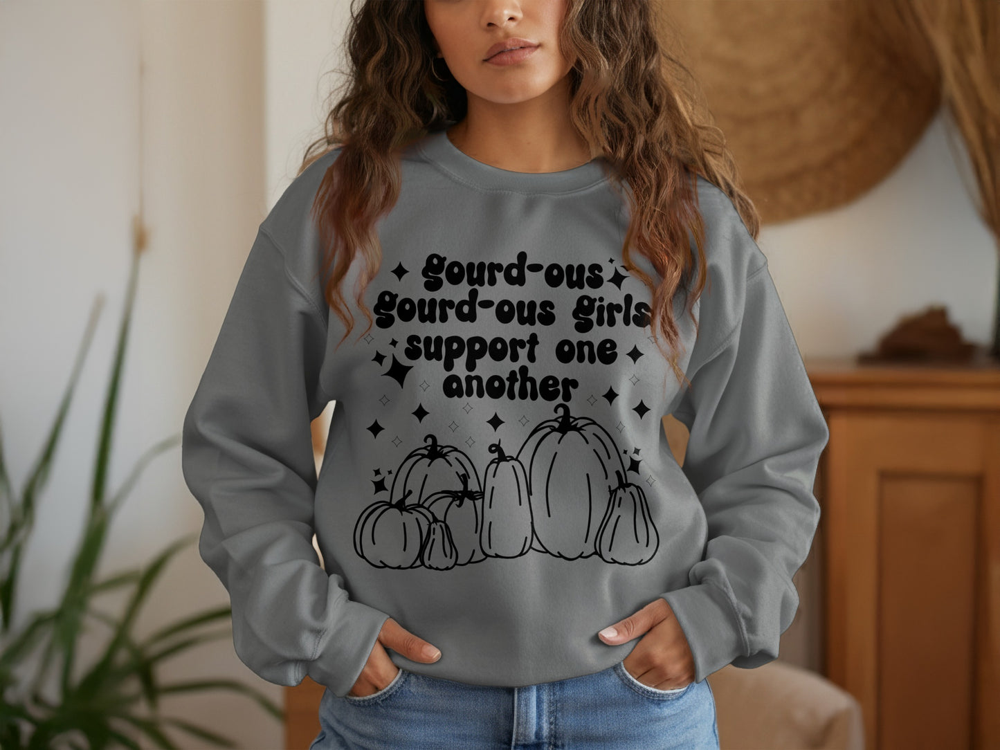 Gourd-ous Gourd-ous Girls Support One Another Sweatshirt