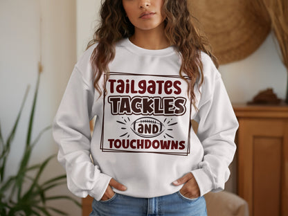 Tailgates Tackles and Touchdowns Graphic Sweatshirt product