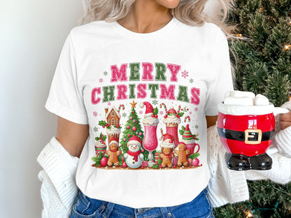 Merry Christmas Shirt with Festive Holiday Design