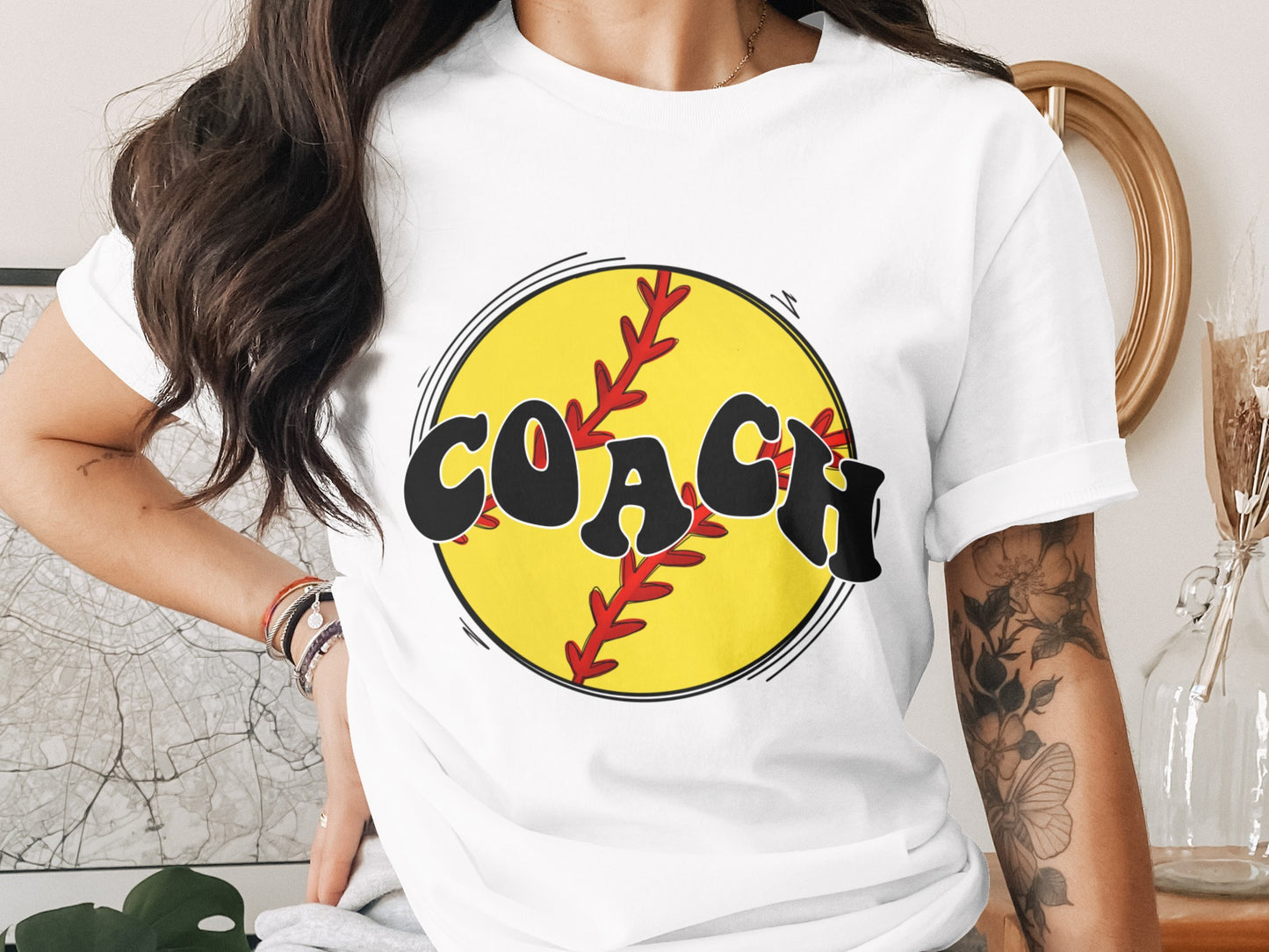 Coach Baseball Themed Graphic T-shirt Product