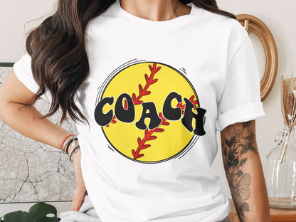 Coach Baseball Themed Graphic T-shirt Product