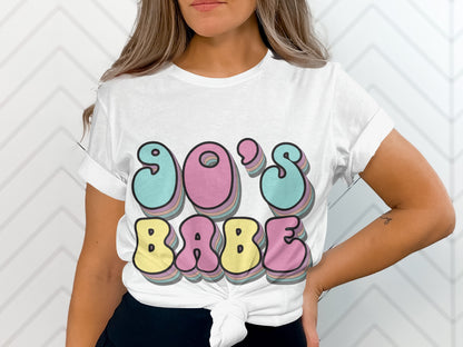 90's Babe Graphic T-Shirt Retro Style Apparel